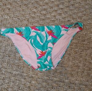 Xhilaration Target Isle Of Paradise Tropical Bikini Bottom, Green Pink Multi XL